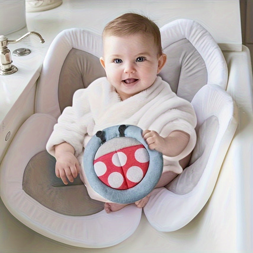 BloomBathe™ – Soft & Safe Cartoon Flower Bath Mat for Babies