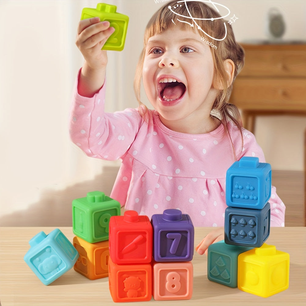 Stack'n'Learn™ – 12-Piece Sensory Stacking Toy Set