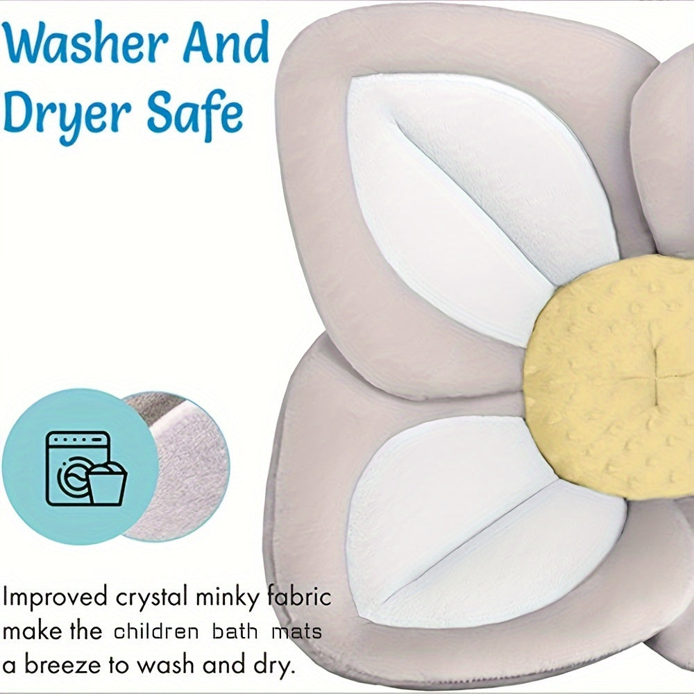 BloomBathe™ – Soft & Safe Cartoon Flower Bath Mat for Babies