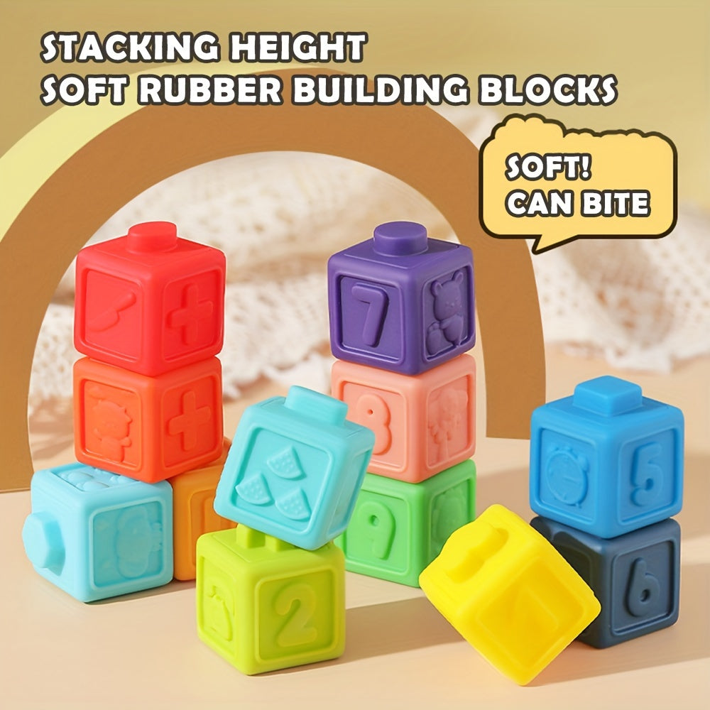 Stack'n'Learn™ – 12-Piece Sensory Stacking Toy Set
