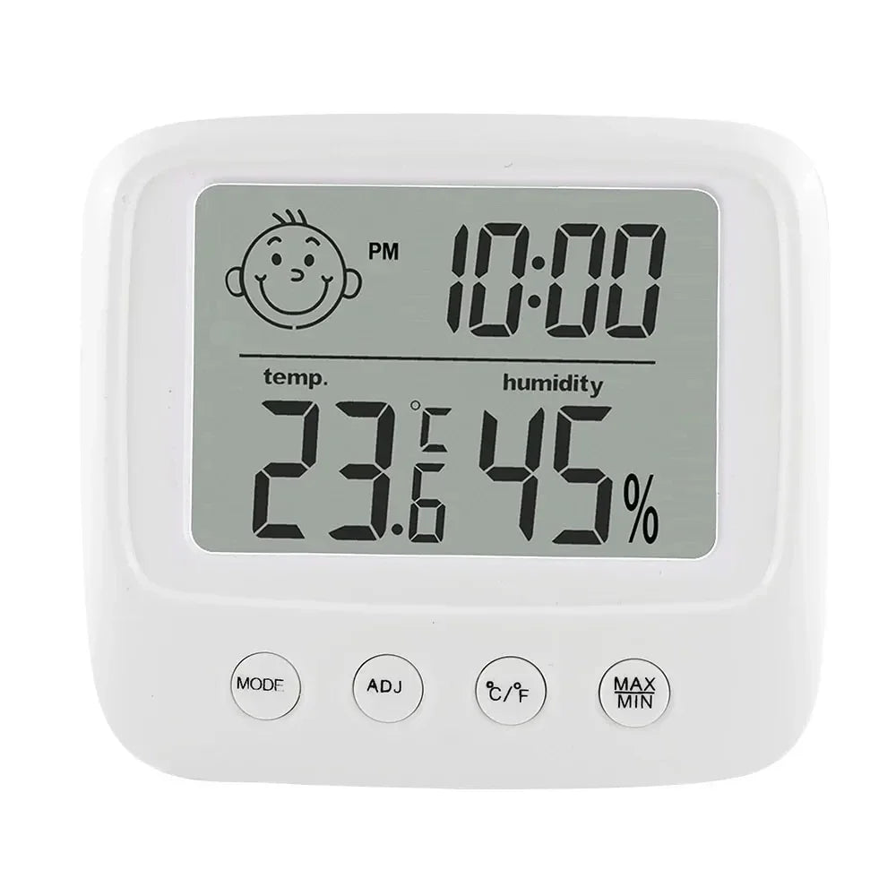 Digital Thermo-Hygrometer with Backlight for Baby Rooms