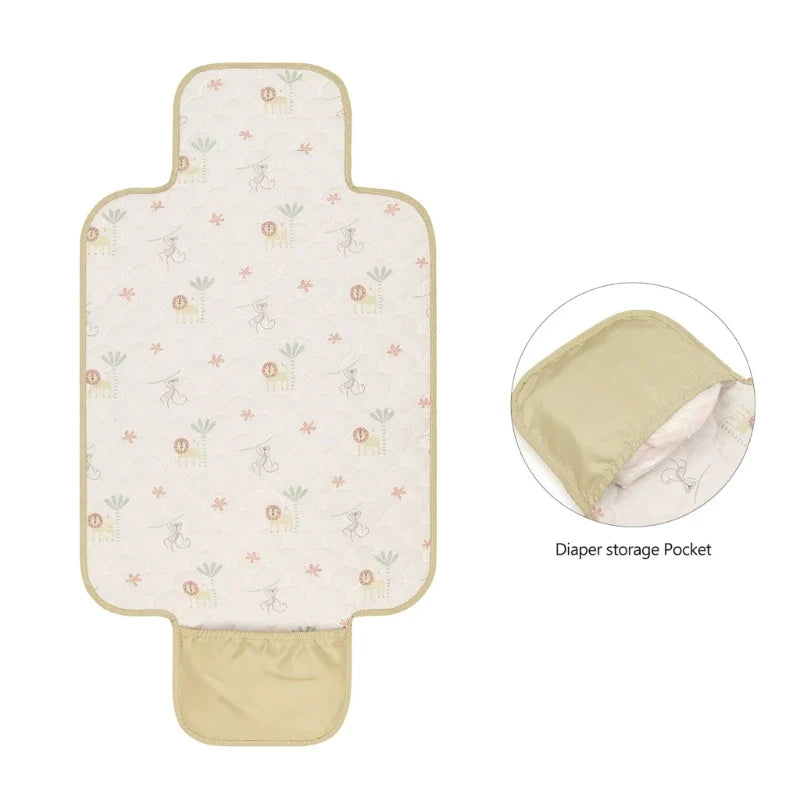 Travel-Friendly Baby Diaper Changing Mat & Nursing Pad