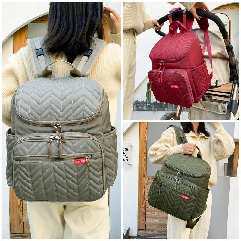 FeatherLite™ Quilted Diaper Backpack