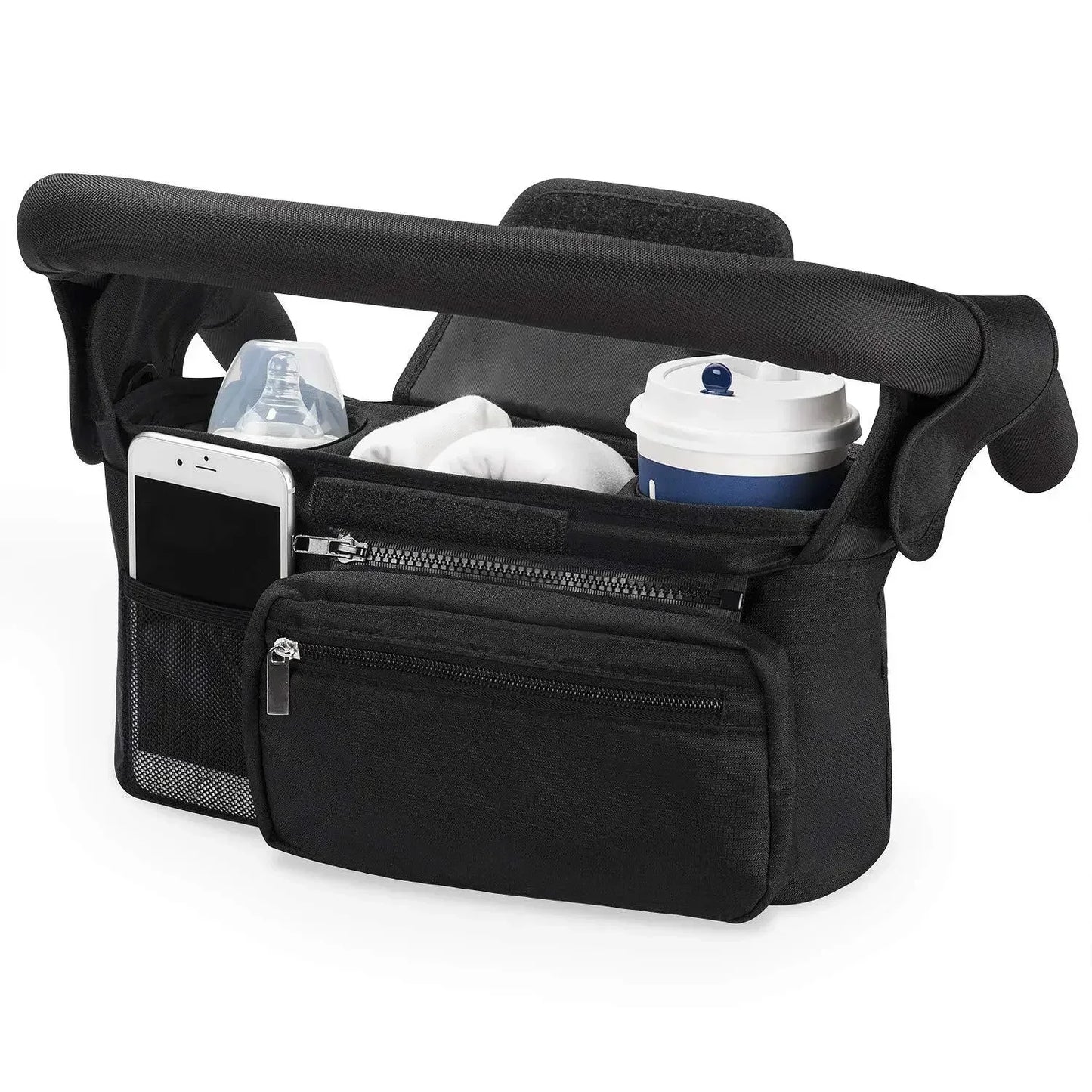 StrollEase Organizer – Large Capacity Stroller Storage Bag