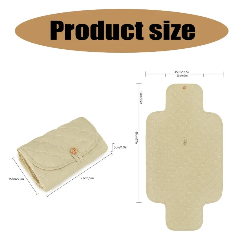 Travel-Friendly Baby Diaper Changing Mat & Nursing Pad