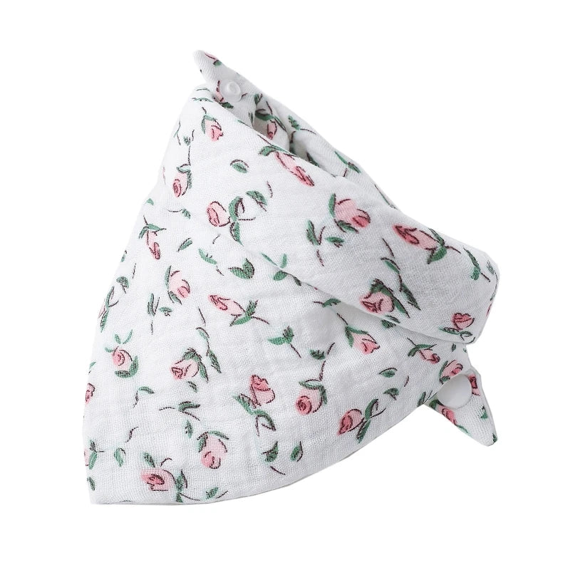 DribbleBloom™ Bandana Bibs – Soft, Stylish & Super Absorbent