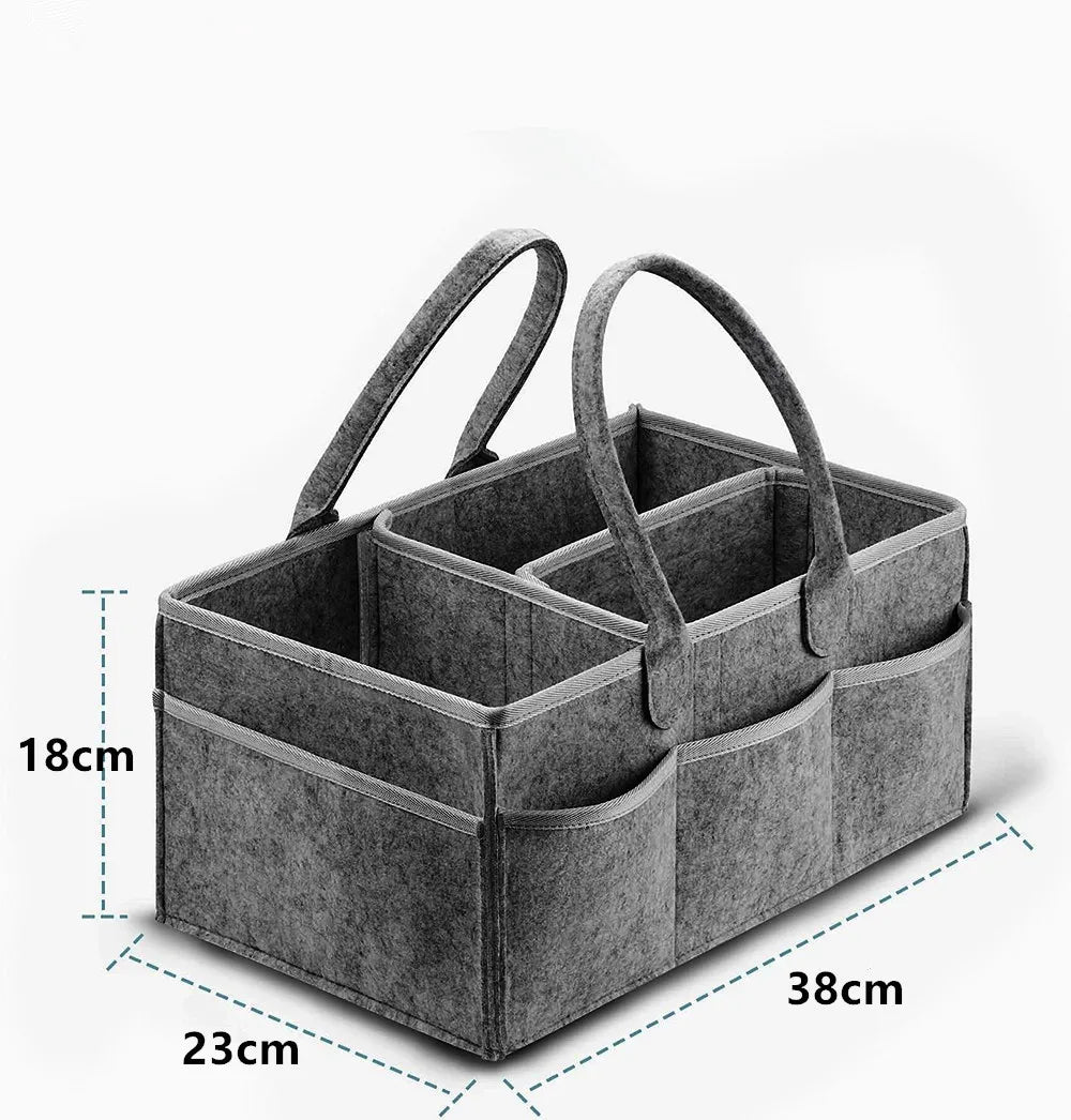 TidyTote™ Felt Diaper Caddy Organizer