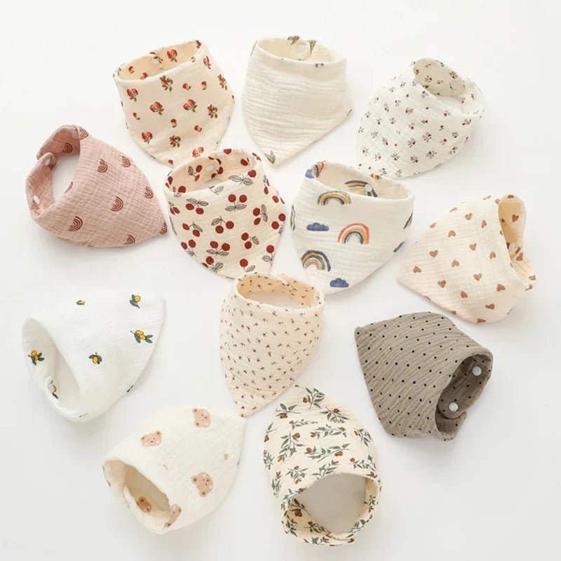 DribbleBloom™ Bandana Bibs – Soft, Stylish & Super Absorbent