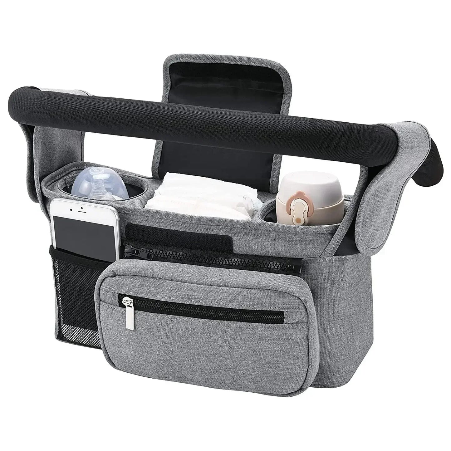 StrollEase Organizer – Large Capacity Stroller Storage Bag