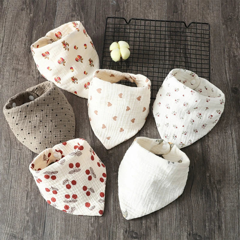 DribbleBloom™ Bandana Bibs – Soft, Stylish & Super Absorbent