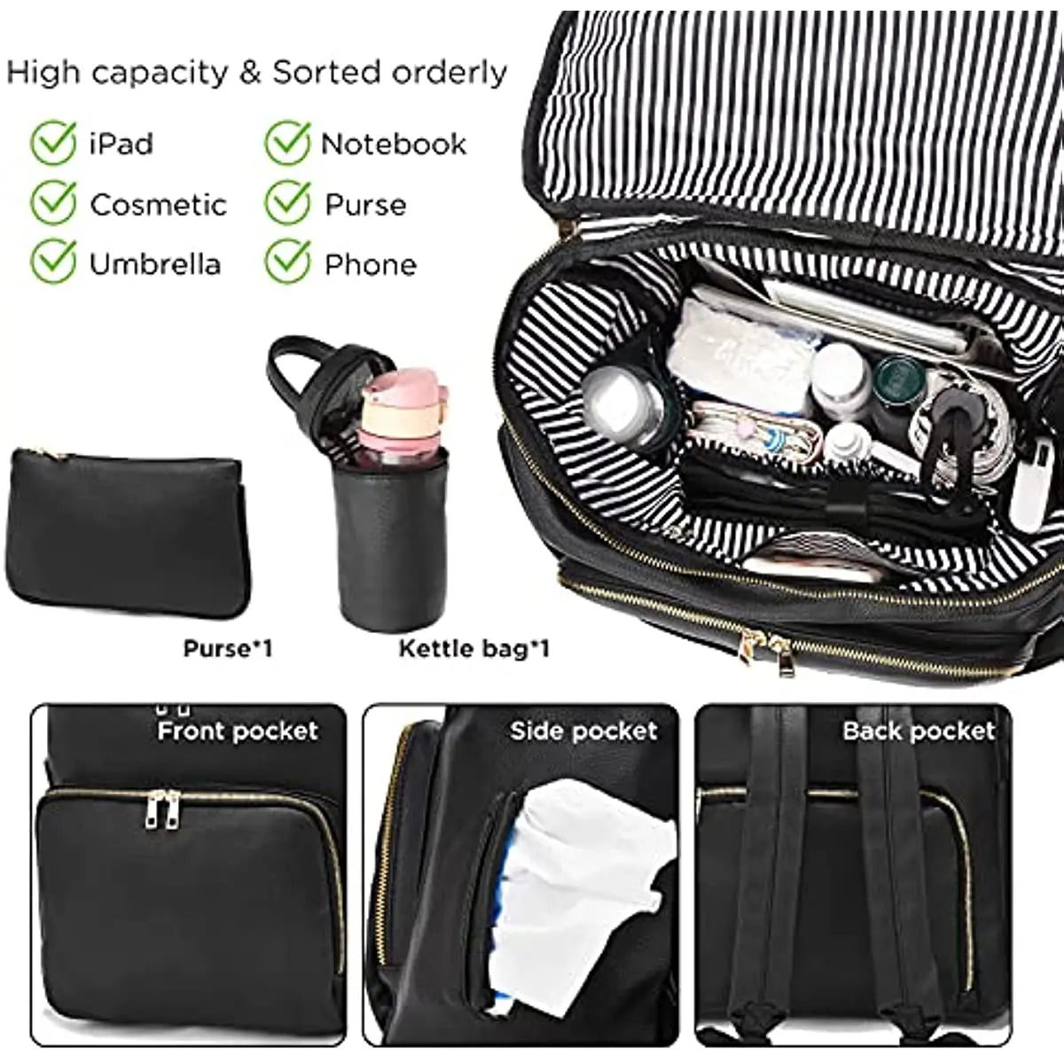 LuxePack™ Diaper Backpack Set