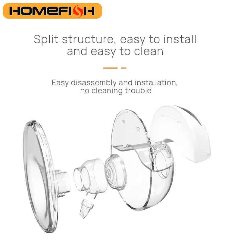 Wearable Electric Breast Pump with LED Display & 4 Modes