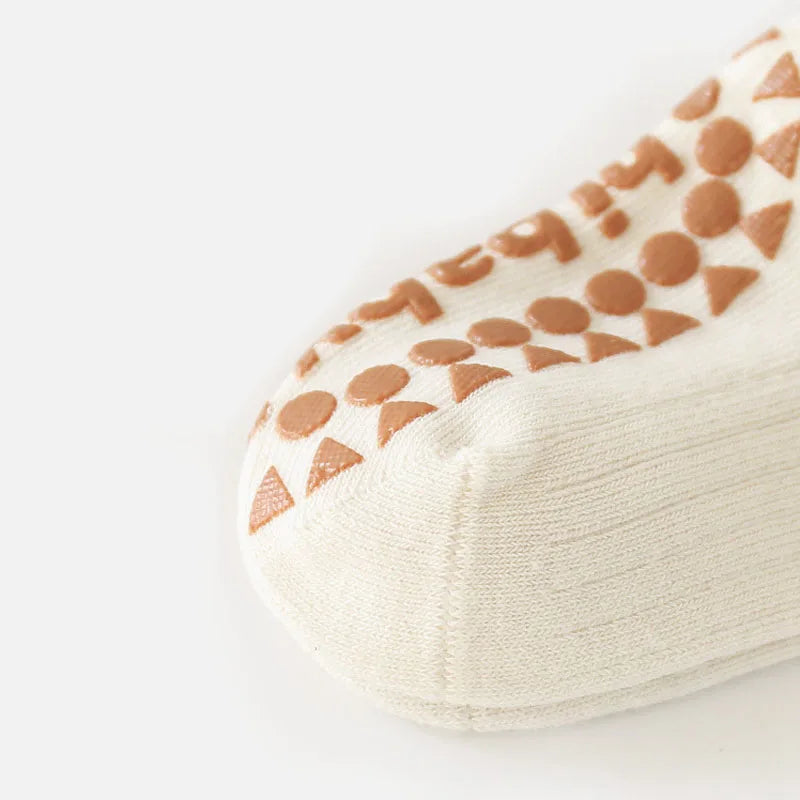 SnuggleSteps Cotton Grip Socks – 3-Pack for Babies & Toddlers