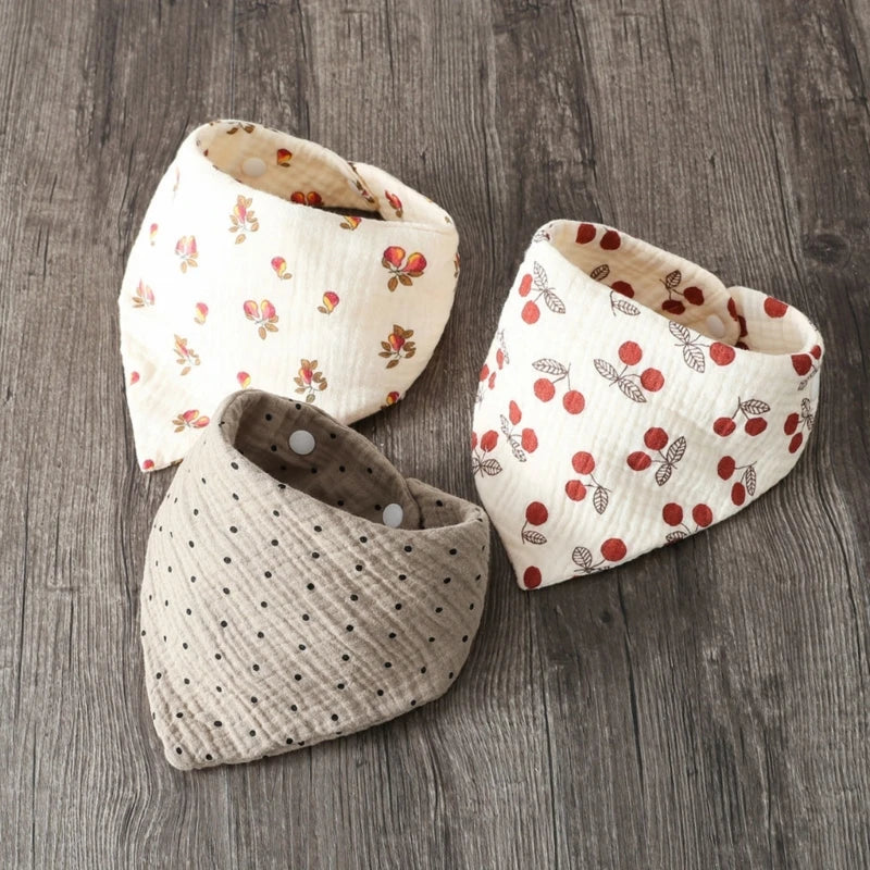 DribbleBloom™ Bandana Bibs – Soft, Stylish & Super Absorbent