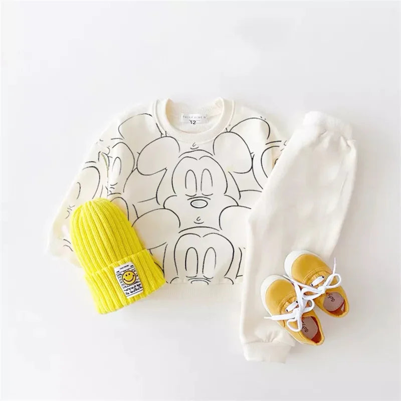 CuddlePop Cartoon Tracksuit Set – Baby & Toddler Loungewear