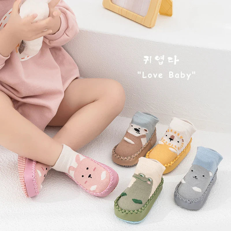 TinySteps Non-Slip Sock Shoes – Soft Sole Baby Walkers