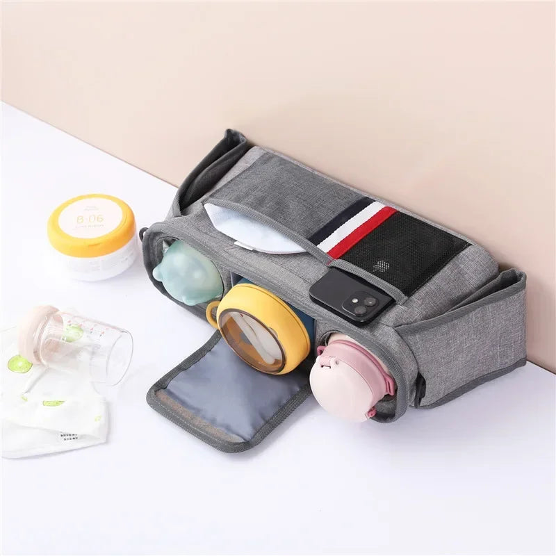 StrollEase Organizer – Large Capacity Stroller Storage Bag