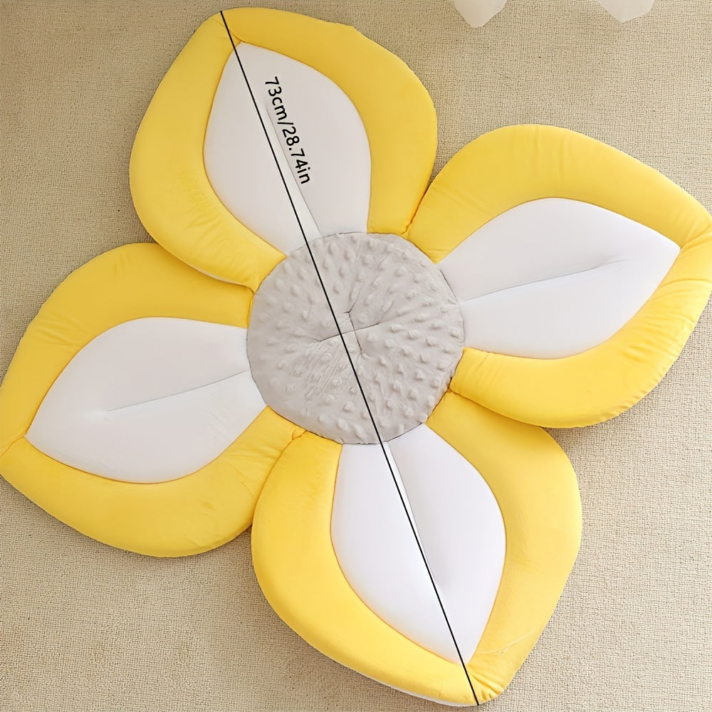 BloomBathe™ – Soft & Safe Cartoon Flower Bath Mat for Babies