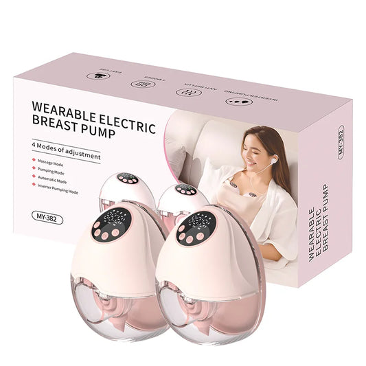 Hands-Free Double Sealed Silicone Electric Breast Pump
