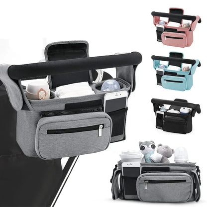 StrollEase Organizer – Large Capacity Stroller Storage Bag