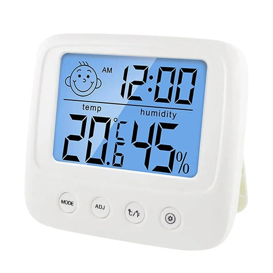 Digital Thermo-Hygrometer with Backlight for Baby Rooms