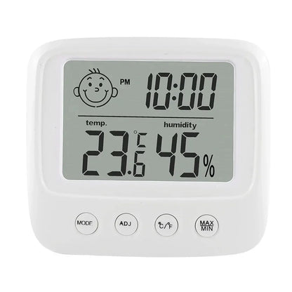 Digital Thermo-Hygrometer with Backlight for Baby Rooms