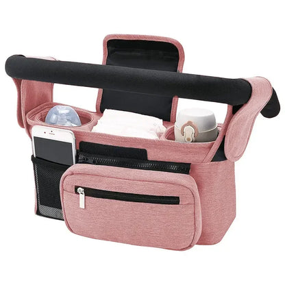 StrollEase Organizer – Large Capacity Stroller Storage Bag