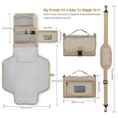 SwiftChange 3-in-1 Portable Diaper Changing Pad