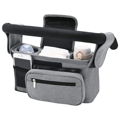 StrollEase Organizer – Large Capacity Stroller Storage Bag