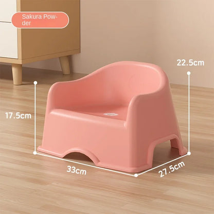 Children’s Plastic Stool with Backrest – Thickened Baby Chair