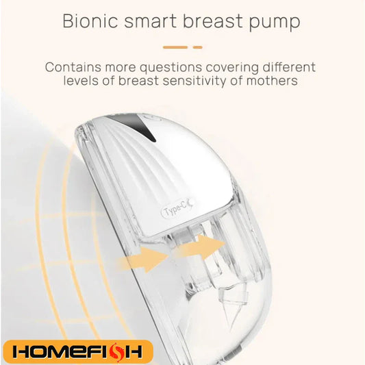 Wearable Electric Breast Pump with LED Display & 4 Modes