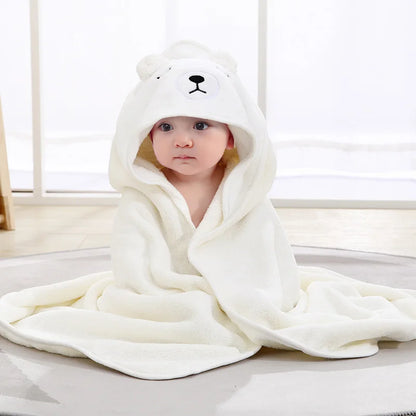 SnuggleSoft Hooded Animal Towel & Swaddle Wrap