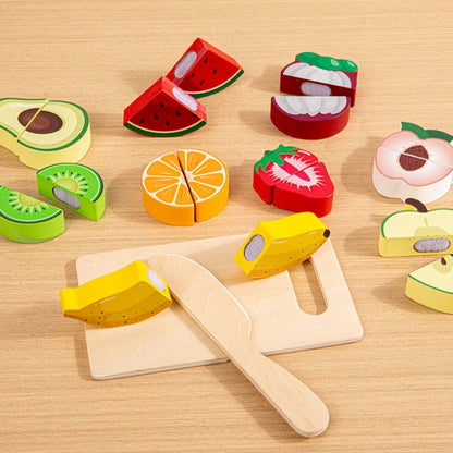 Slice & Learn Food Set – Montessori Pretend Play