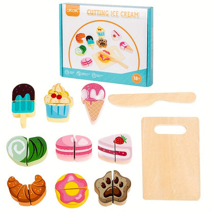 Slice & Learn Food Set – Montessori Pretend Play